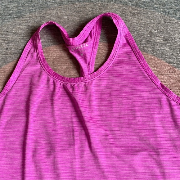 (2) Athleta High Neck Chi Women's Racerback Tank Top - Picture 12 of 15